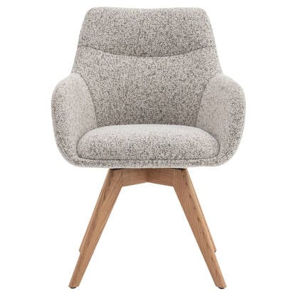 DÉJA Living - Eetkamerstoel Beige|Naturel - Draaibaar - Noé - Set van 2