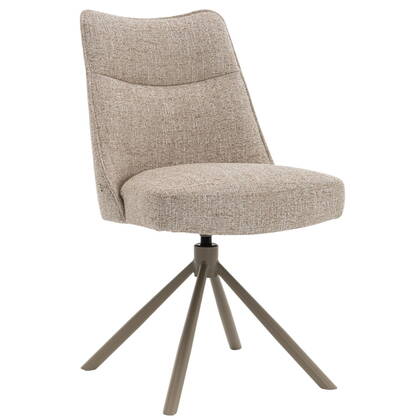 DÉJA Living - Eetkamerstoel Beige|Taupe - Draaibaar - Meau - Set van 2