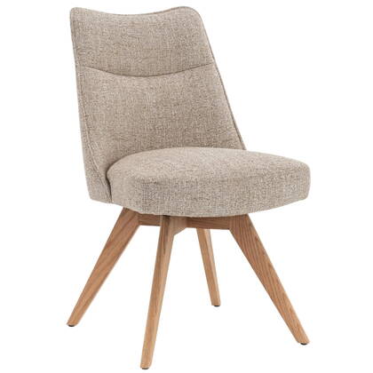 DÉJA Living - Eetkamerstoel Beige|Naturel - Draaibaar - Meau - Set van 2