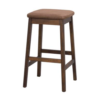 Rowico Home Livermore Houten Barkruk Donker - 68 cm Bruin
