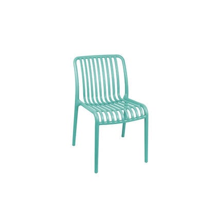 Leitmotiv - Eetkamerstoel Glee - Turquoise blue Blauw