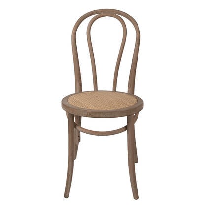 Clayre & Eef Eetkamerstoel 42x42x88 cm Bruin Hout