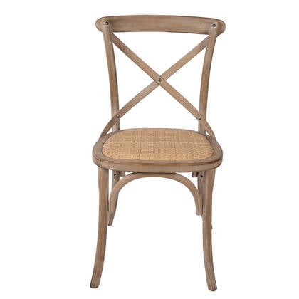 Clayre & Eef Eetkamerstoel 44x42x88 cm Bruin Hout