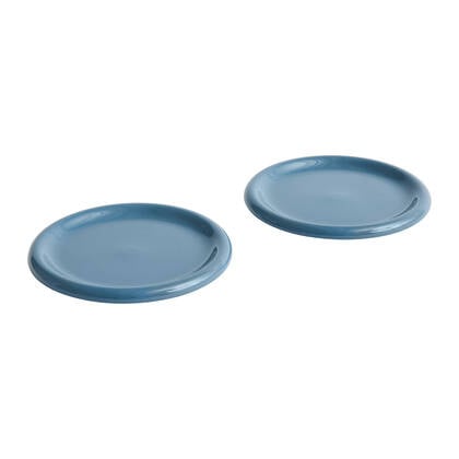 HAY Barro Dinerborden Ø 24 cm - Set van 2 - Donkerblauw