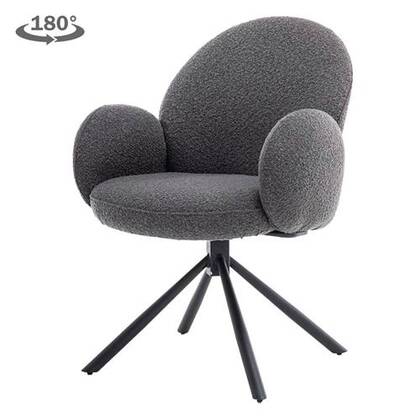 Anli-Style Tower living Imola swivel armchair - Anthracite Antraciet