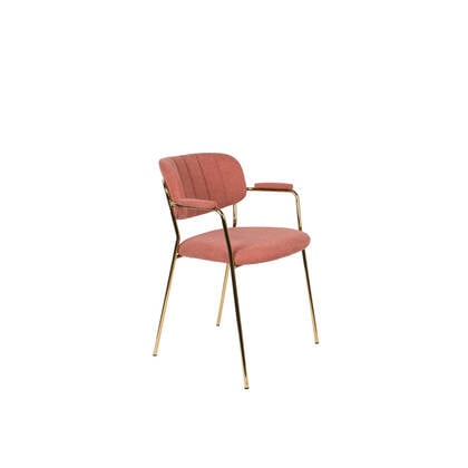 ANLI STYLE Armchair Jolien Gold|Pink