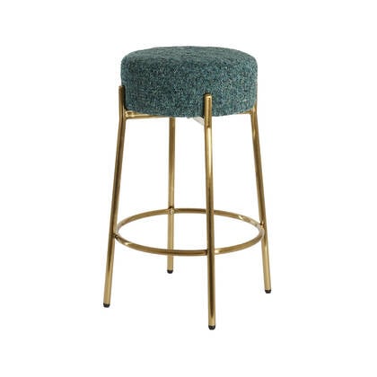 Light & Living Light&living Barkruk Ø41x67 cm LOKVA emerald-+goud Groen