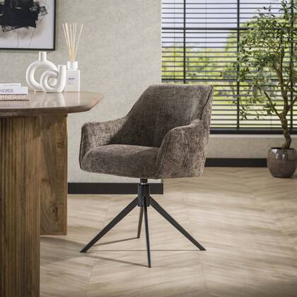 Davidi Design Pull Taupe Draaistoel set van 2