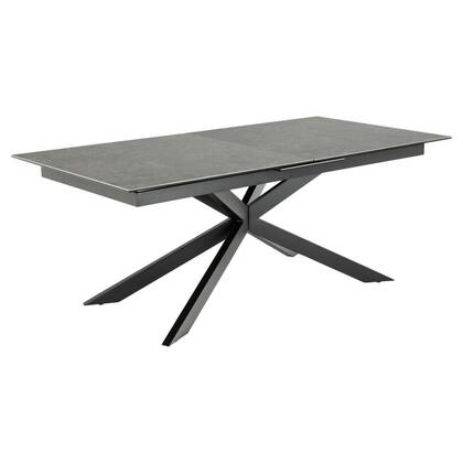 Giga Living - Eettafel Uitschuifbaar - Zwart Keramiek - 240x100x76cm - Jorvik