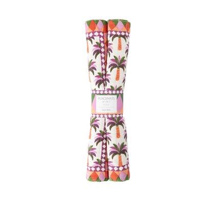 Sissy-Boy Multicolour placemats met palmboom print
