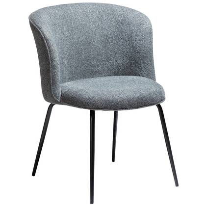 Dan-Form Bliss Grijs Bouclé Eetkamerstoel set van 2