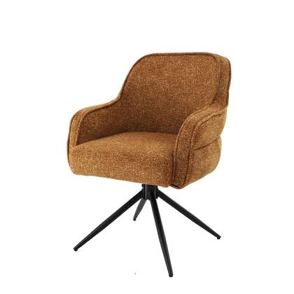 DS4U Loisa armstoel terugdraai - mosterd Geel