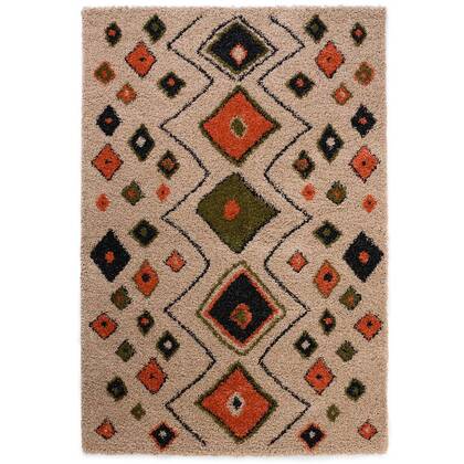 Boho&me Hoogpolig vloerkleed bohemian Artisan - |multi - 120x170 Beige