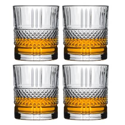 Cookinglife Whiskey Glazen | Cocktailglazen | Waterglazen Monea - 230 ml - 4 stuks