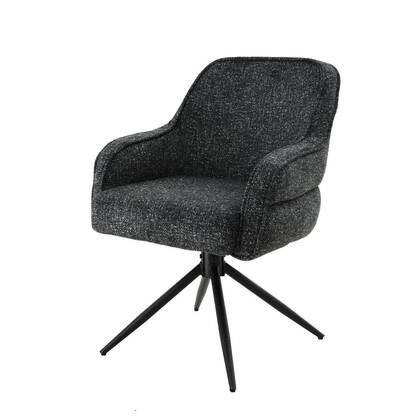 DS4U Loisa armstoel terugdraai - donker Grijs