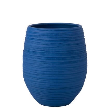 J-Line bloempot Fiesta - keramiek - - large - Ø 44 cm Blauw
