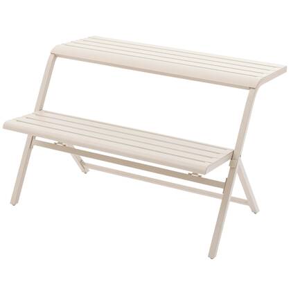 HESPERIDE HIXA Balkontafel Tuintafel Balkonbank halve Picknicktafel... Wit