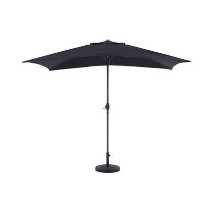 Goossens Parasol Siri, Parasol 2x3 meter met voet Zwart