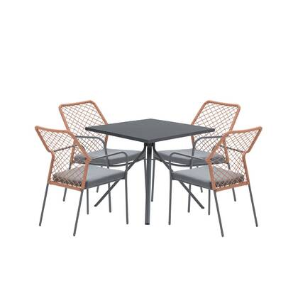 5-delige tuinset Dido tuinstoelen - Rimini tafel Koper