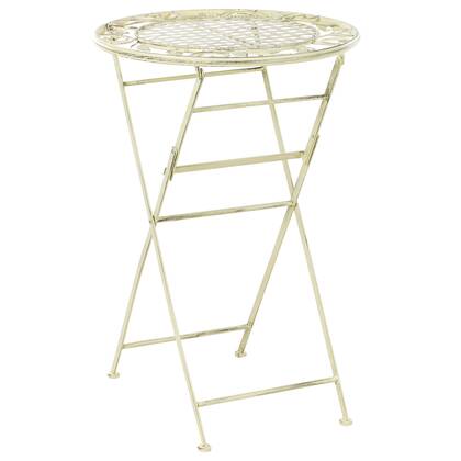 Beliani - BIVIO - Tuinbartafel - Licht - 60 x 60 cm - IJzer Groen