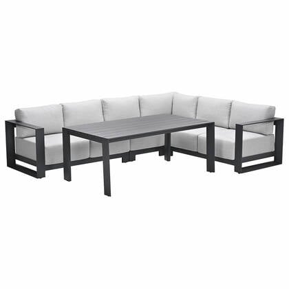 Garden Impressions Malakka lounge dining set 5-delig - valley sand Bruin