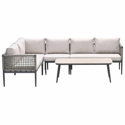 Garden Impressions Burela loungeset 5-delig links - taupe Bruin