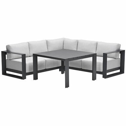 Garden Impressions Malakka lounge dining set 4-delig - valley sand Bruin