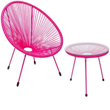 Kare Design Acapulco Mono tuinmeubelair - Roze