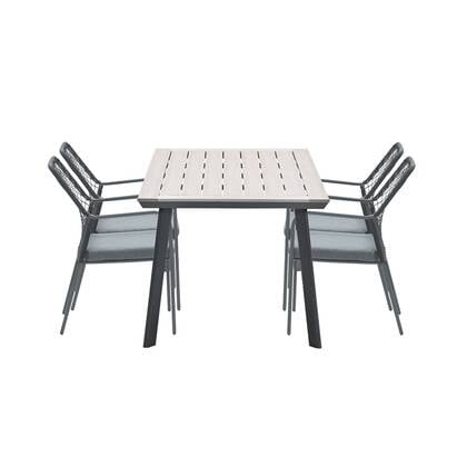 5-delige tuinset Dido tuinstoelen - Vigo tafel Zwart