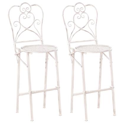 Beliani - TRIESTE - Tuinbarkruk set van 2 - Licht - IJzer Beige