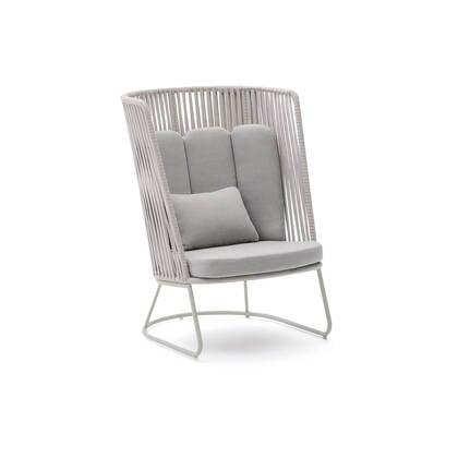 Fauteuil Saconca, Fauteuil hoog Grijs