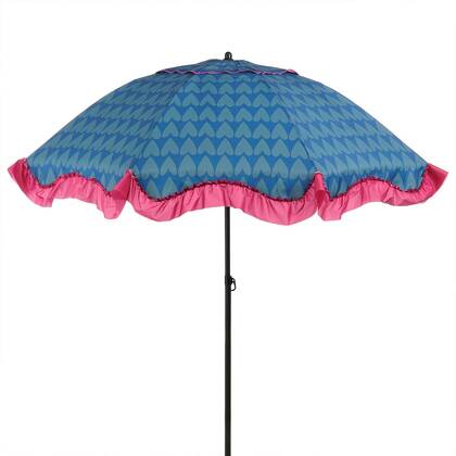 Edelman Mitchell parasol hart - Ø220 x 238 cm Blauw