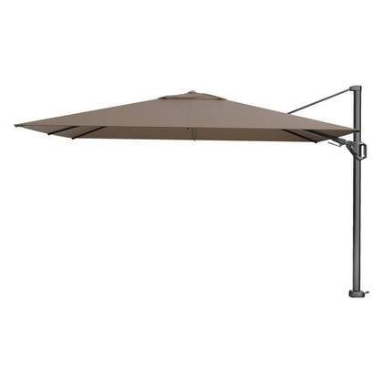 Platinum Challenger parasol T2 Premium - 2,6 x 3,5 m. - Havana Taupe