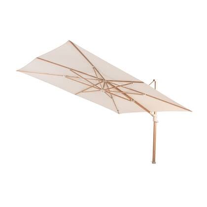 4 Seasons Finca Zweefparasol 300x400 cm. - zand|woodlook Beige