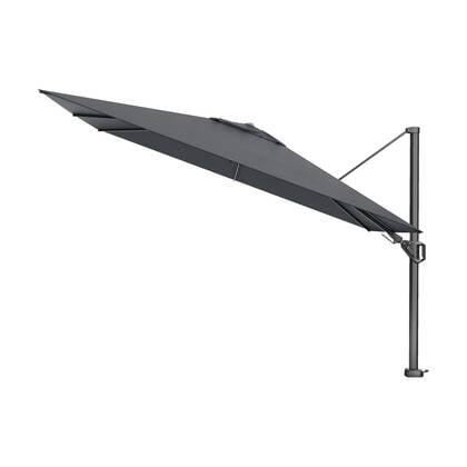Platinum Challenger parasol T2 Premium - 2,6 x 3,5 m. - Faded Black Zwart