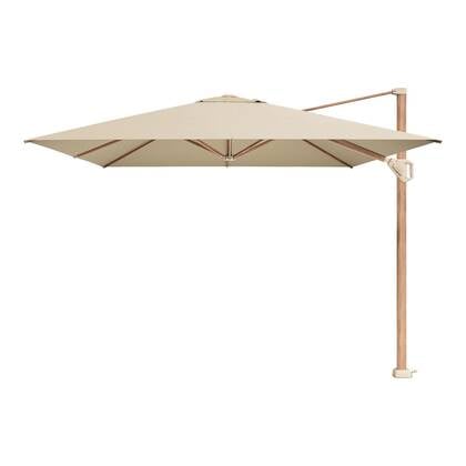 Platinum Challenger Zweefparasol T1 Premium 4x3 m. - Champagne - Teak Beige