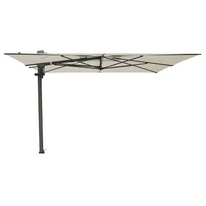 Madison Braga zweefparasol 355x300 cm - mellow silver olefin Zilver