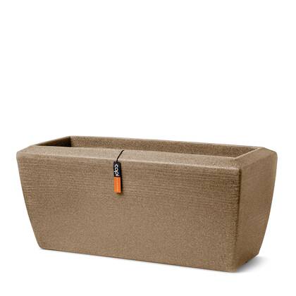 Capi Europe Bloembak rechthoek Arc Granite - 60x35x40 - Warm taupe Beige