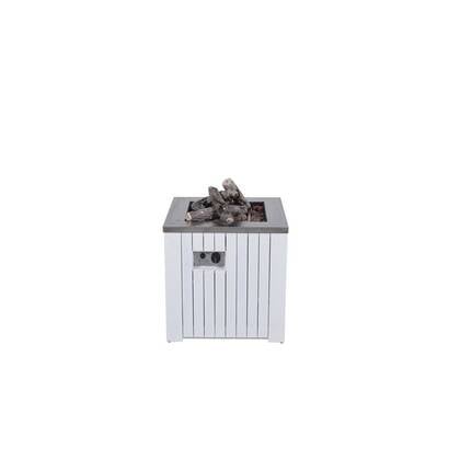 Cozy Living sfeerhaard Faro - mat wit - aluminium - 80x80 cm - 50 Mb