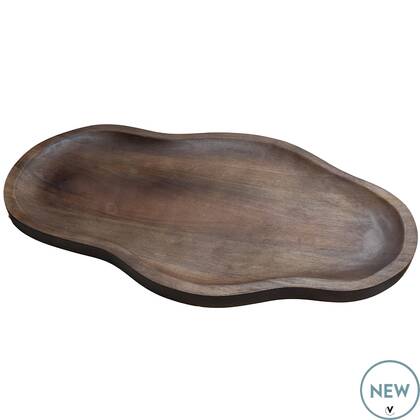 Vase The World - Bauru M walnut L66 x B37,5 x H2 cm Bruin