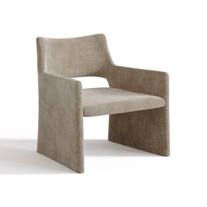 fluwelen stoel Taupe