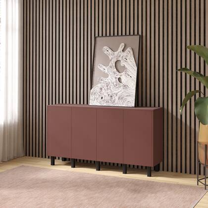 Artego Design Pastell Ayaya 163 cm Dressoir Oxyd Rood
