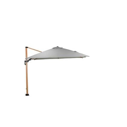 Hawaii Deluxe parasol - 300x300cm - light teaklook - royal sand Grijs