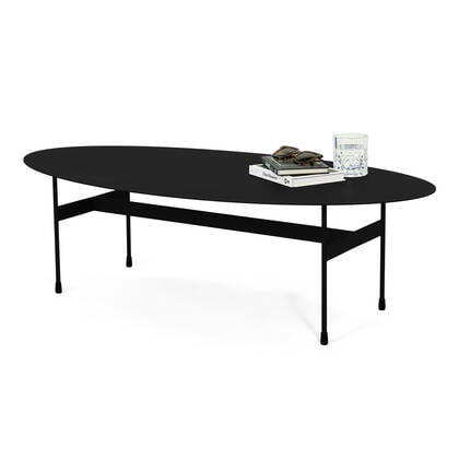 SPINDER DESIGN MIRA OVAL Salontafel  - Zwart