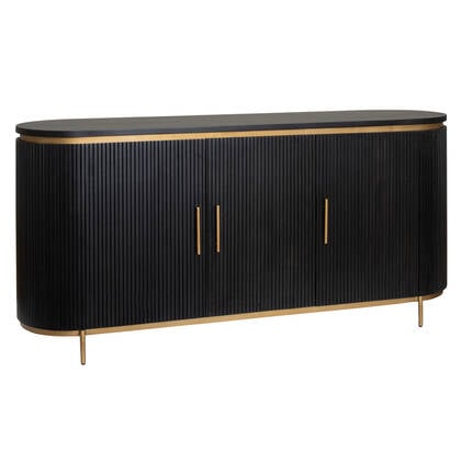 Anli-Style Tower living Rivello Sideboard 3 drs. - 180x45x85 Zwart