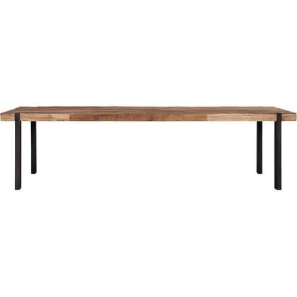 DTP Home Dining table Beam,78x300x100 cm, 8 cm recycled teakwood top Bruin