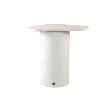 PTMD Krysta White Mdf Coffee Table Organic Shape L Wit