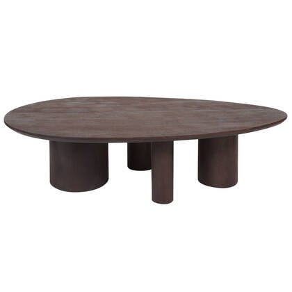 Home67 - Salontafel Amir 140 x 80 cm - Espresso Mangohout Bruin