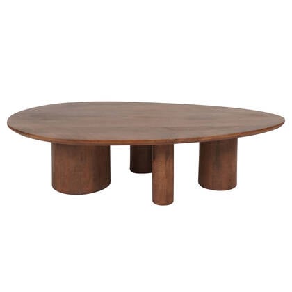 Home67 - Salontafel Amir 140 x 80 cm - Mangohout Bruin