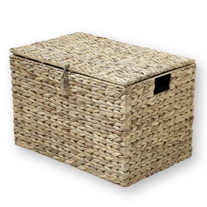 Calicosy - Waterhyacint Kistje met Deksel - B50 x H33 cm Bruin